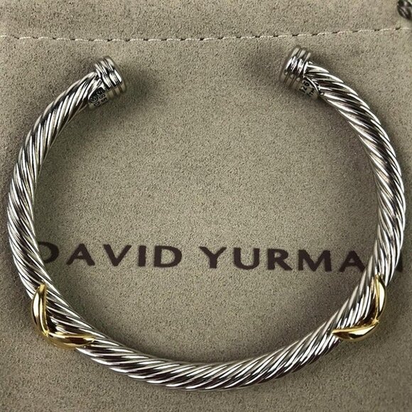 David Yurman Sterling Silver Cable Bracelet 5mm - Picture 2 of 7